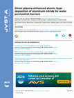 Research paper thumbnail of Direct plasma-enhanced atomic layer deposition of aluminum nitride for water permeation barriers