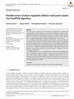 Research paper thumbnail of Possible power of down-regulated offshore wind power plants: The PossPOW algorithm