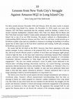 Research paper thumbnail of Lessons from New York City's Struggle Against Amazon HQ2 in Long Island City