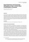 Research paper thumbnail of Flow Experience and Consumer Willingness to Pay in Online Mass Customization Processes