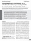 Research paper thumbnail of Sex steroid deficiency-associated bone loss is microbiota dependent and prevented by probiotics