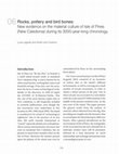 Research paper thumbnail of Rocks, pottery and bird bones: new evidence on the material culture of Isle of Pines during its 3000-year-long chronology