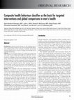 Research paper thumbnail of Composite health behaviour classifier as the basis for targeted interventions and global comparisons in men’s health