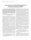 Research paper thumbnail of Asynchronous Remote Management of Agents for Subverse Project