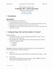 Research paper thumbnail of Translating 'But': Contrast and Topics [handout from talk]