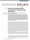 Research paper thumbnail of Nanostructured MoS2/BiVO4 Composites for Energy Storage Applications