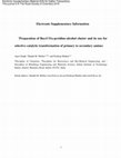 Research paper thumbnail of {"__content__"=>"Preparation of the Ru(CO)-pyridine-alcohol cluster and its use for the selective catalytic transformation of primary to secondary amines.", "sub"=>[{"__content__"=>"3"}, {"__content__"=>"8"}]}