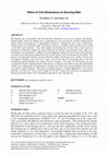 Research paper thumbnail of Effect of Crib Dimensions on Burning Rate