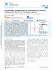 Research paper thumbnail of MCD and MCPL Characterization of Luminescent Si(IV) and P(V) Tritolylcorroles: The Role of Coordination Number