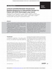 Research paper thumbnail of A novel crizotinib-resistant solvent-front mutation responsive to cabozantinib therapy in a patient with ROS1-rearranged lung cancer