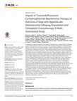 Research paper thumbnail of Impact of Toceranib/Piroxicam/Cyclophosphamide Maintenance Therapy on Outcome of Dogs with Appendicular Osteosarcoma following Amputation and Carboplatin Chemotherapy: A Multi-Institutional Study