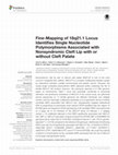 Research paper thumbnail of Fine-Mapping of 18q21.1 Locus Identifies Single Nucleotide Polymorphisms Associated with Nonsyndromic Cleft Lip with or without Cleft Palate