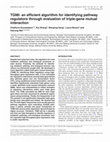 Research paper thumbnail of TGMI: an efficient algorithm for identifying pathway regulators through evaluation of triple-gene mutual interaction