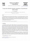 Research paper thumbnail of Large-scale molecular dynamics simulations of hyperthermal cluster impact