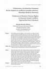 Research paper thumbnail of Violaciones a los derechos humanos de las mujeres en conflictos armados internos. Abordajes desde la literatura