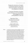 Research paper thumbnail of Terapias de conversión en Ecuador: el testimonio literario como forma heteromaricagénea contradictoria de interpelación al derecho