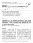 Research paper thumbnail of Label-free shotgun proteomics and metabolite analysis reveal a significant metabolic shift during citrus fruit development