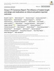 Research paper thumbnail of Group 1 ITI Consensus Report: The influence of implant length and design and medications on clinical and patient-reported outcomes