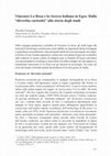 Research paper thumbnail of Vincenzo La Rosa e la ricerca italiana in Egeo. Dalla 'divertita curiosità' alla storia degli studi