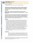 Research paper thumbnail of Pseudomonas aeruginosa Type III secretion system interacts with phagocytes to modulate systemic infection of zebrafish embryos