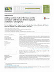 Research paper thumbnail of Anthropometric study of the knee and its correlation with the size of three implants available for arthroplasty