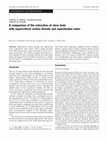 Research paper thumbnail of A comparison of the extraction of clove buds with supercritical carbon dioxide and superheated water