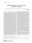 Research paper thumbnail of Modelo psicoeducativo para la prevención del suicidio en jóvenes