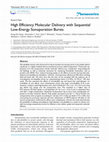 Research paper thumbnail of High Efficiency Molecular Delivery with Sequential Low-Energy Sonoporation Bursts