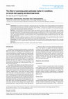 Research paper thumbnail of The effect of exercising under particulate matter 2.5 conditions on forced vital capacity and blood lead levels