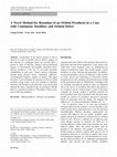 Research paper thumbnail of A Novel Method for Retention of an Orbital Prosthesis in a Case with Continuous Maxillary and Orbital Defect