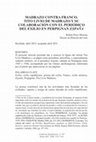 Research paper thumbnail of MADRAZO CONTRA FRANCO.  TITO LIVIO DE MADRAZO Y SU  COLABORACIÓN CON EL PERIÓDICO  DEL EXILIO EN PERPIGNAN ESPAÑA