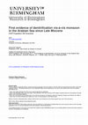 Research paper thumbnail of First evidence of denitrification vis-à-vis monsoon in the Arabian Sea since Late Miocene