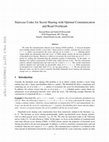 Research paper thumbnail of Staircase codes for secret sharing with optimal communication and read overheads