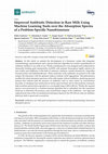 Research paper thumbnail of Improved Antibiotic Detection in Raw Milk Using Machine Learning Tools over the Absorption Spectra of a Problem-Specific Nanobiosensor