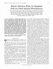 Research paper thumbnail of Barrier Selection Rules for Quantum Dots-in-a-Well Infrared Photodetector