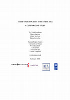 Research paper thumbnail of  "The State of Democracy in Central Asia: A Comparative Study"