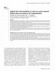 Research paper thumbnail of Intérêt de la fécondation in vitro en cycle naturel (FIVn) dans les échecs de l’implantation