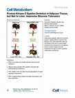 Research paper thumbnail of Protein Kinase C Epsilon Deletion in Adipose Tissue, but Not in Liver, Improves Glucose Tolerance