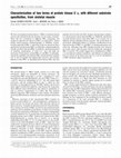 Research paper thumbnail of Characterization of two forms of protein kinase C alpha, with different substrate specificities, from skeletal muscle