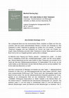 Research paper thumbnail of Rezension zu Oeming, Manfred (Hg.): Ahavah – Die Liebe Gottes im Alten Testament. Ursprünge, Transformationen und Wirkungen (ABiG 55), Leipzig 2018, in: bbs 8/2019