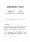 Research paper thumbnail of Stirling Permutations, Cycle Structure of Permutations and Perfect Matchings