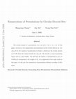 Research paper thumbnail of Enumerations of Permutations by Circular Descent Sets