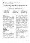 Research paper thumbnail of Performance Evaluation of Routing Algorithms for Ad Hoc Wireless Sensor Network and Enhancing the Parameters for Good Throughput