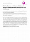 Research paper thumbnail of Shelf-life Extension and Inhibition of Undesirable Bacteria in Steamed Mackerel Fish Product by Lactic Acid Bacteria