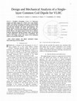 Research paper thumbnail of Design and mechanical analysis of a single-layer common coil dipole for VLHC