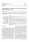 Research paper thumbnail of Silver Nanoparticle of Acalypha indica Linn. Leaf As Bio-larvicide against Anopheles sp. Larvae