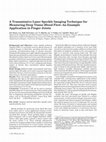 Research paper thumbnail of A transmissive laser speckle imaging technique for measuring deep tissue blood flow: An example application in finger joints