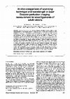 Research paper thumbnail of In vivo comparison of scanning technique and wavelength in laser Doppler perfusion imaging: Measurement in knee ligaments of adult rabbits