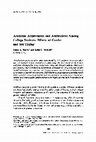 Research paper thumbnail of Academic achievement and attributions among college students: Effects of gender and sex typing