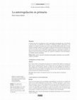 Research paper thumbnail of La autorregulación en primaria